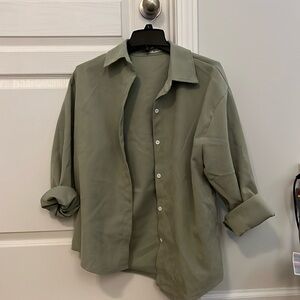 Mint Shirt Jacket